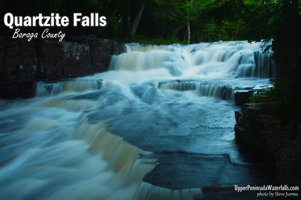Quartzite falls waterfalls