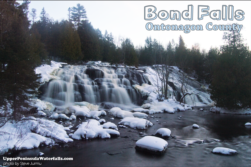 Bond Falls waterfalls, Ontonagon County